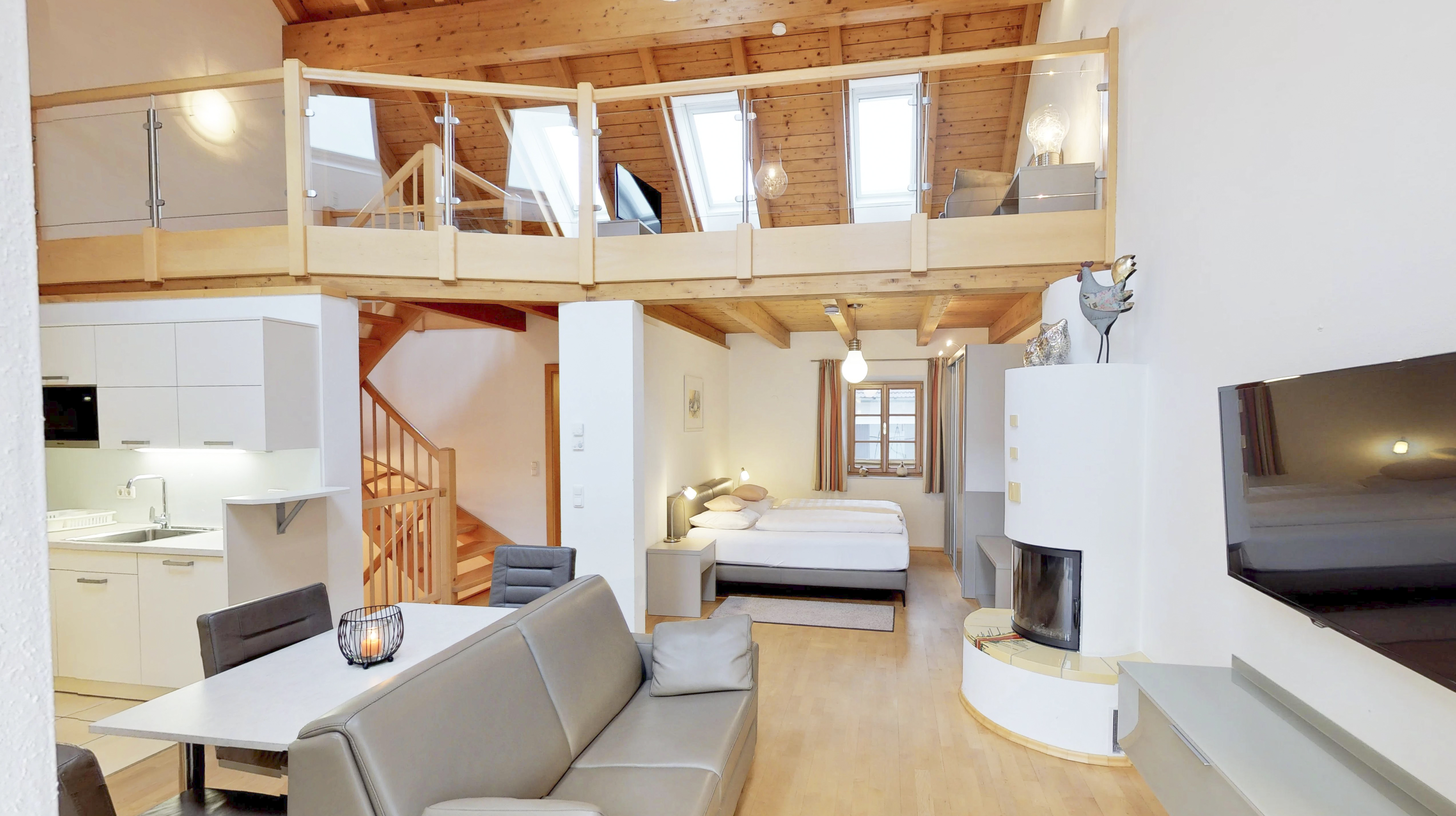 Frühstückspension: Luxus Apartment - Bauernhofpension Herzig zu Laah