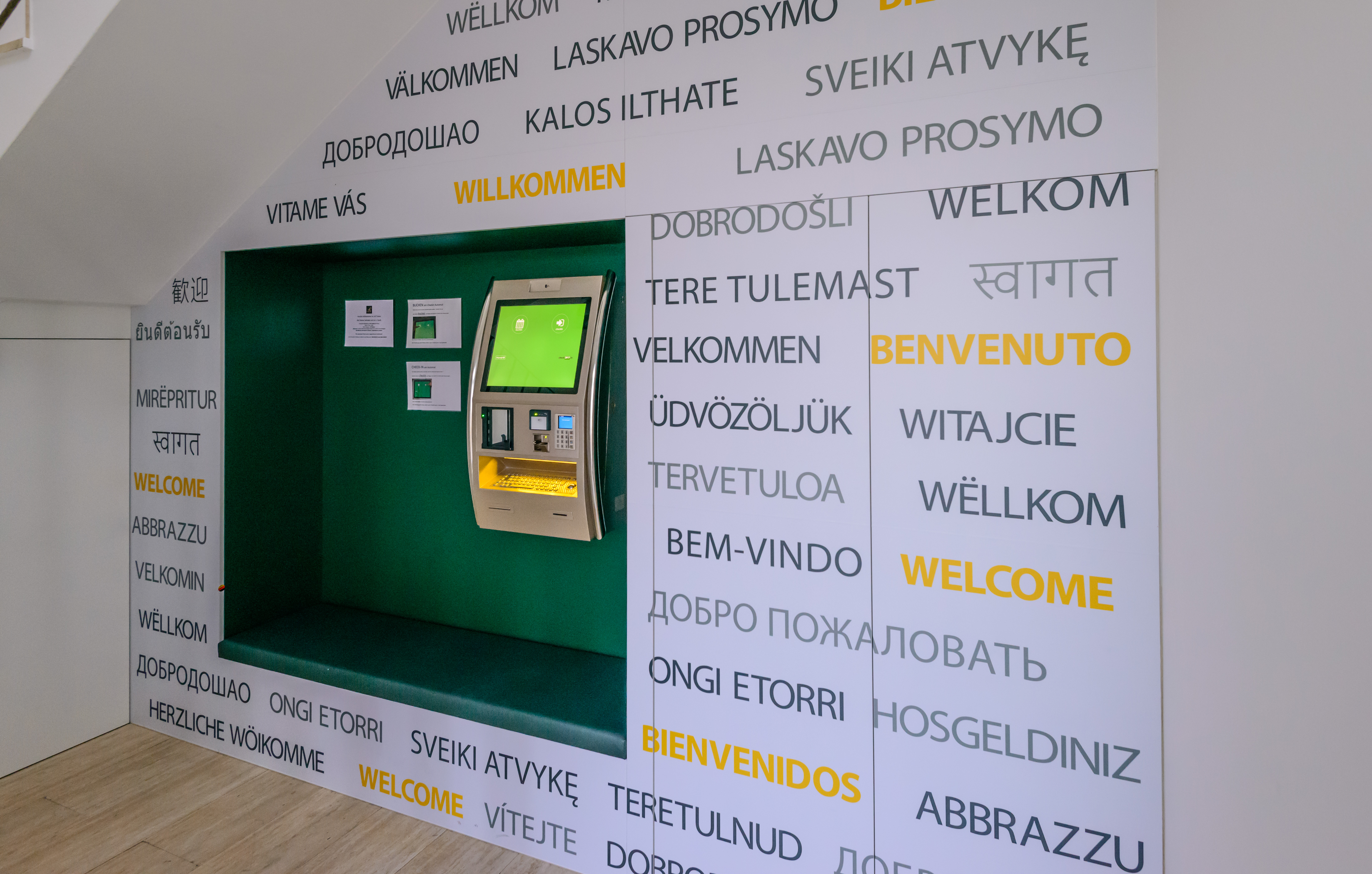 Frühstückspension: Checkin Automat im EG - 24/7 Zimmer Asten