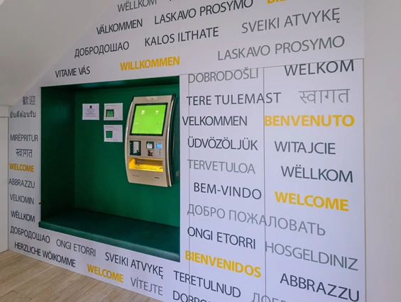 Frühstückspension: Checkin Automat im EG - 24/7 Zimmer Asten