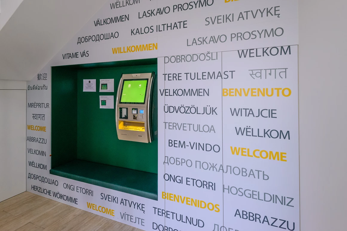 Frühstückspension: Checkin Automat im EG - 24/7 Zimmer Asten