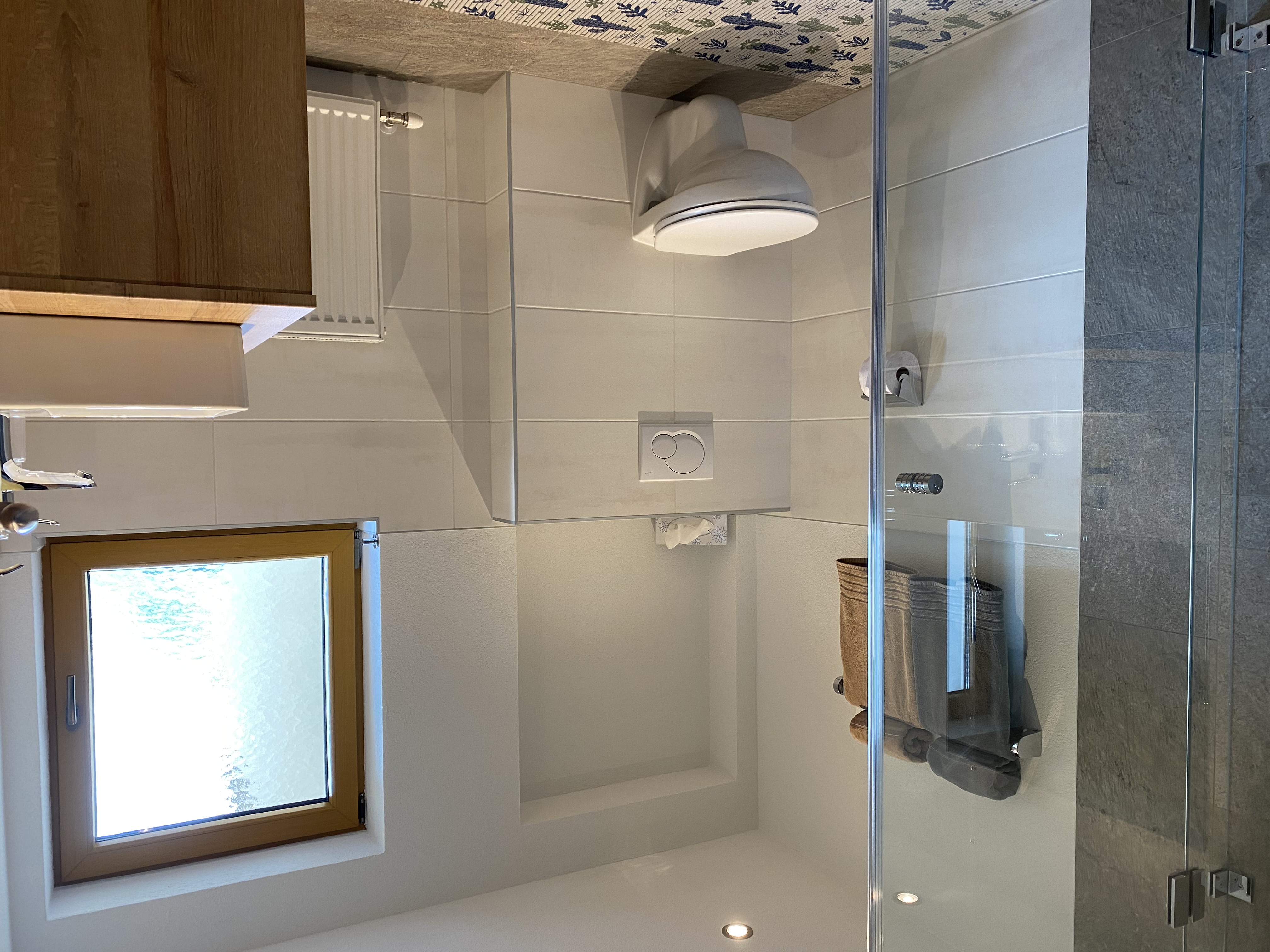 Frühstückspension: Badezimmer App. Petra - Alpenecho