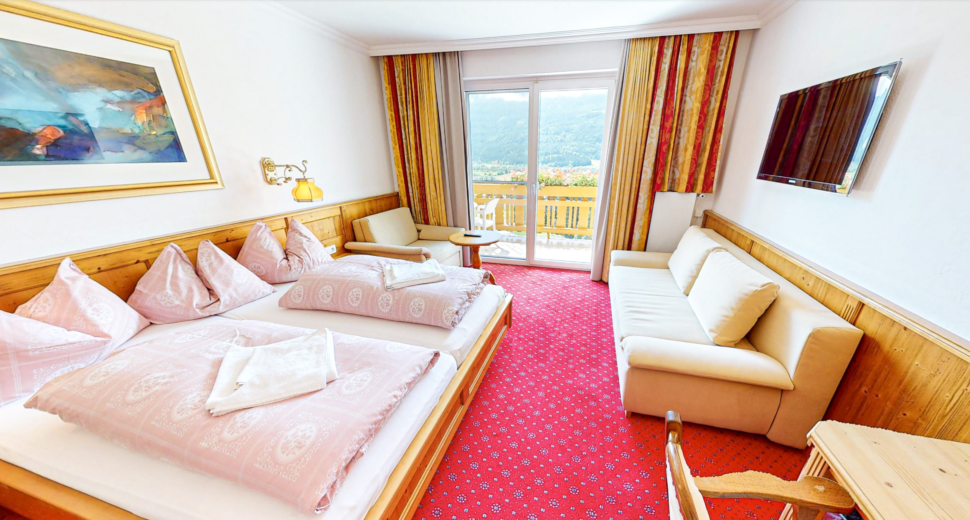 Frühstückspension: Doppelzimmer Deluxe im Haupthaus - Hotel Glocknerhof