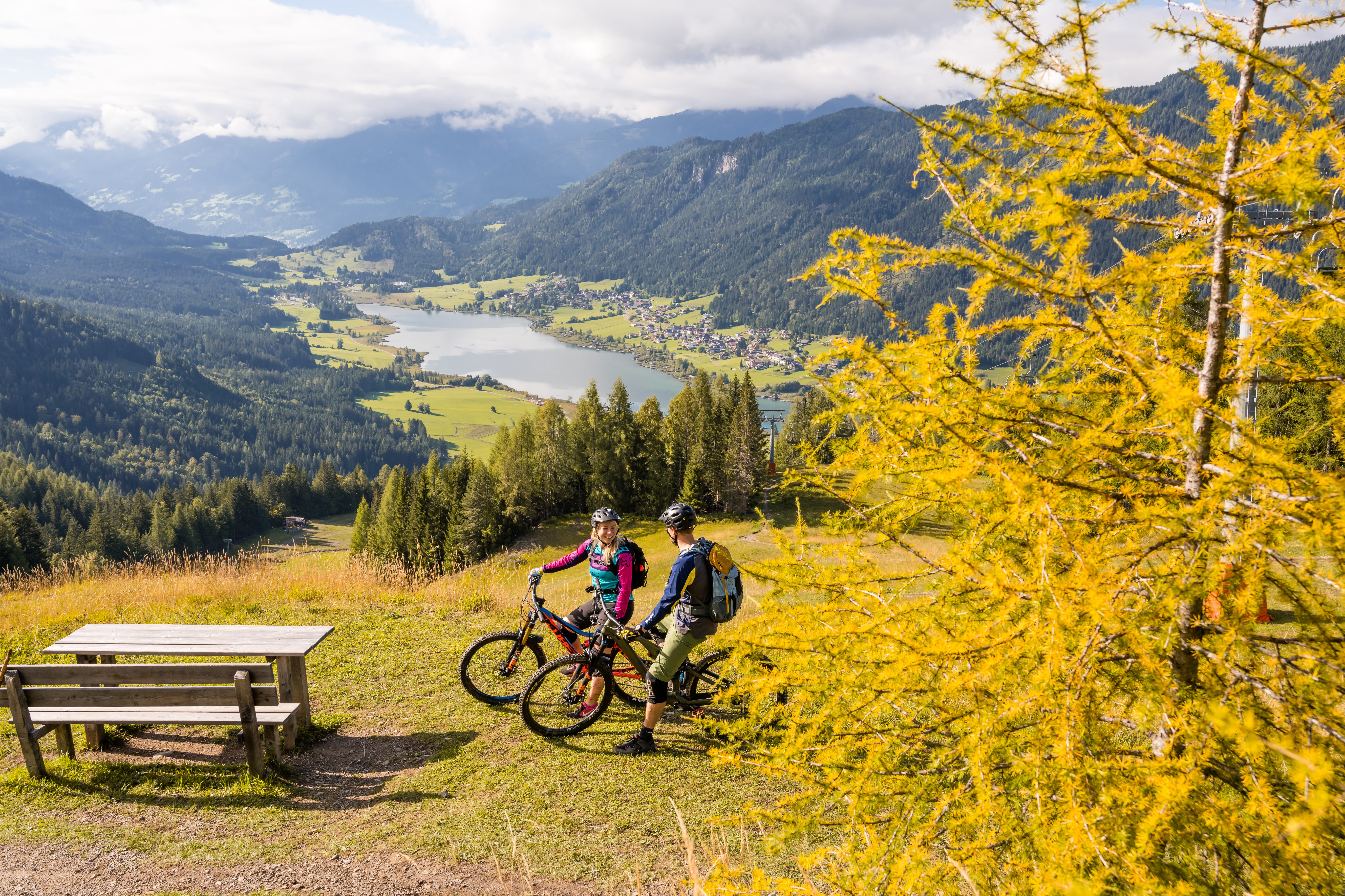 Frühstückspension: Radfahren im Herbst - Hotel Glocknerhof