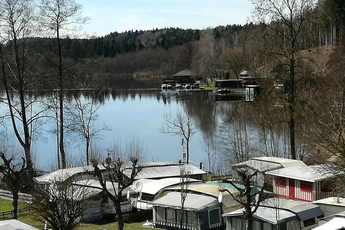 Frühstückspension: Ausblick vom Zimmer - Pension Seehof