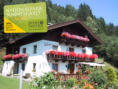 Frühstückspension: Nationalparksommercard mobil ist im Preis inbegriffen. - Haus Scharler