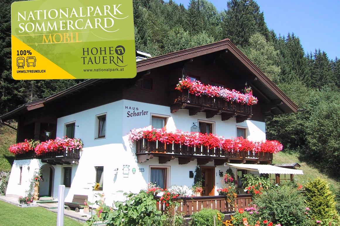 Frühstückspension: Nationalparksommercard mobil ist im Preis inbegriffen. - Haus Scharler