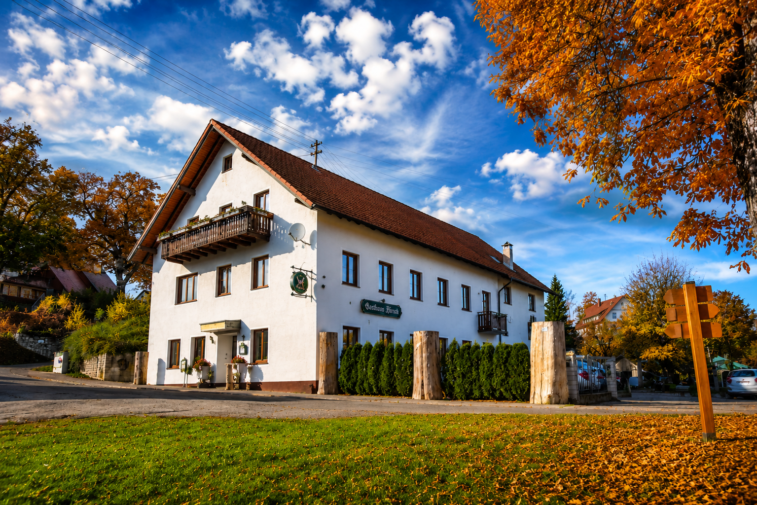 Frühstückspension: Unsere Hotel - Hotel Hirsch Fluorn Schwarzwald 