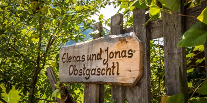 Pensionen - Parkplatz: kostenlos bei der Pension - Alpbach - Kinders Obstgarten von Kasoma errichtet - Obertrattenbachhof