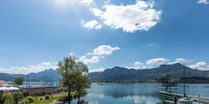 Pensionen - Art der Pension: Frühstückspension - Seewalchen am Attersee - Blick vom Gästebalkon - Seepension Hemetsberger