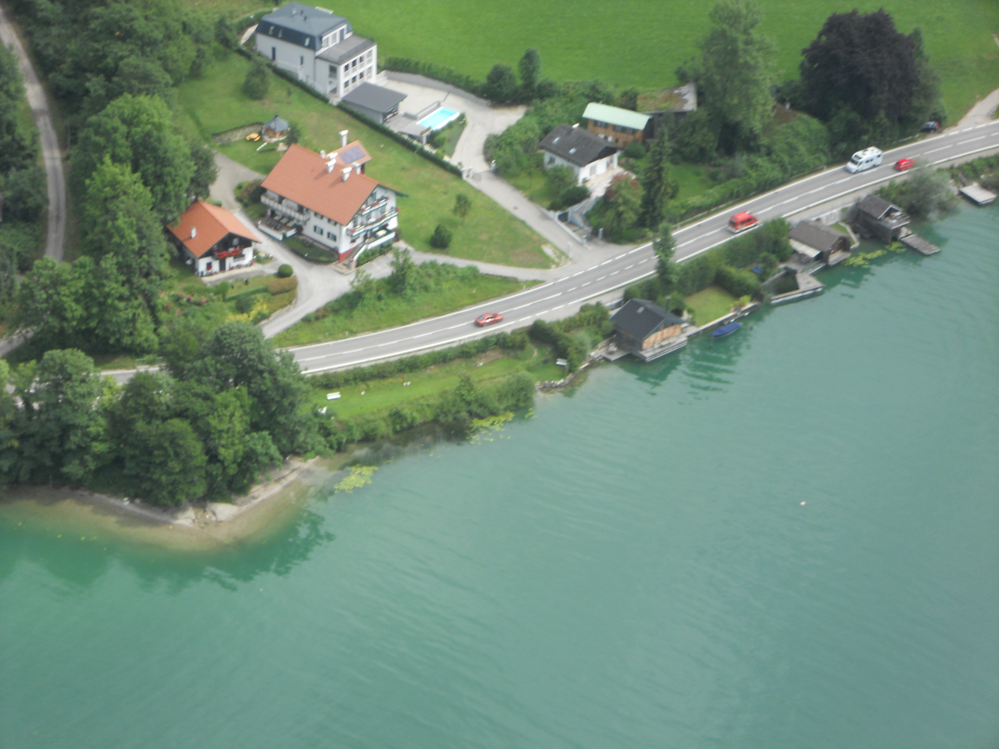 Pensionen - Puch bei Hallein - Meine Frühstücks- Pension aus der Vogelperspektive - Haus Semler