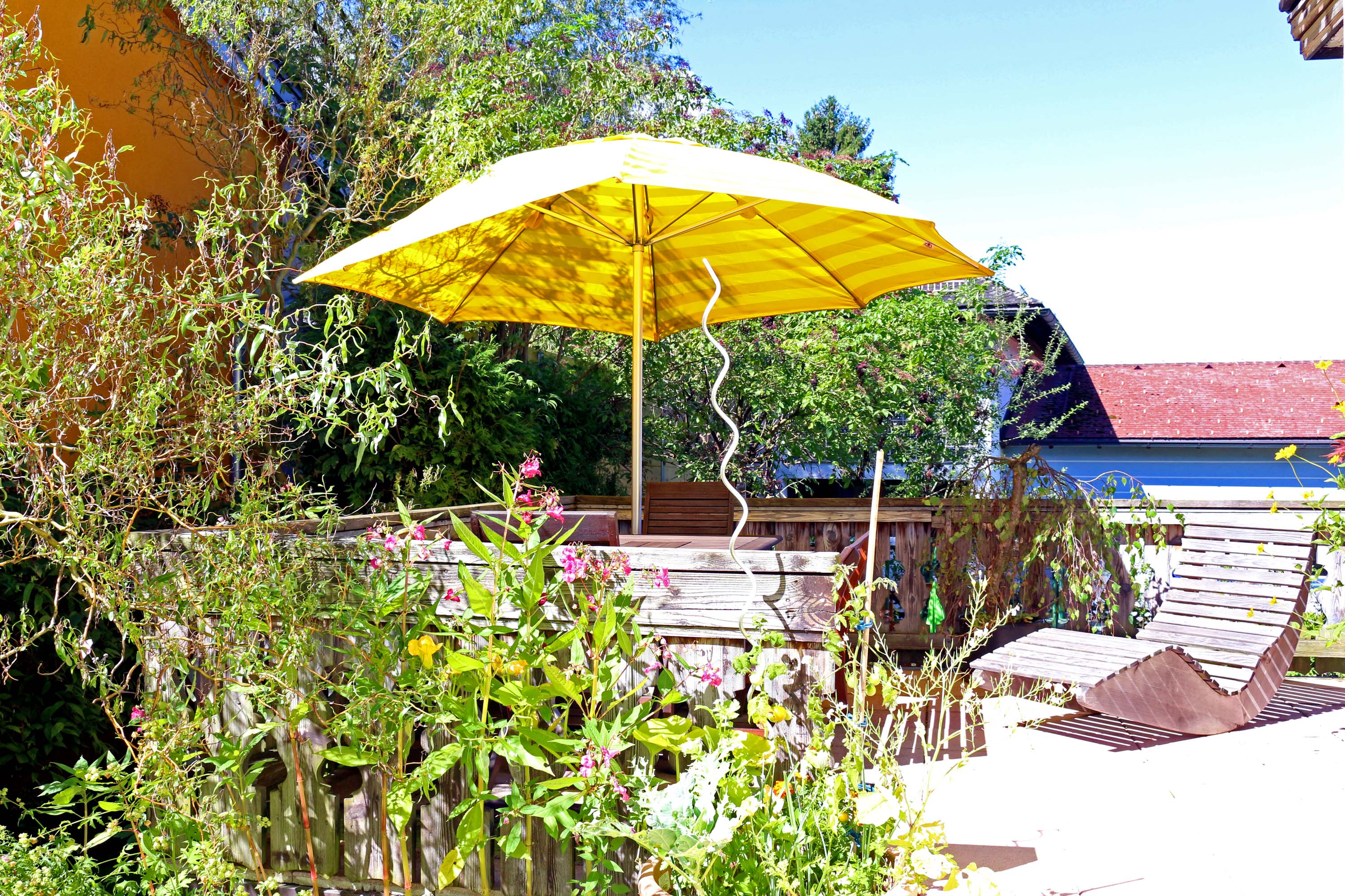 Pensionen - Puch bei Hallein - Gemeinschaftsterrasse - Gästehaus Horizont