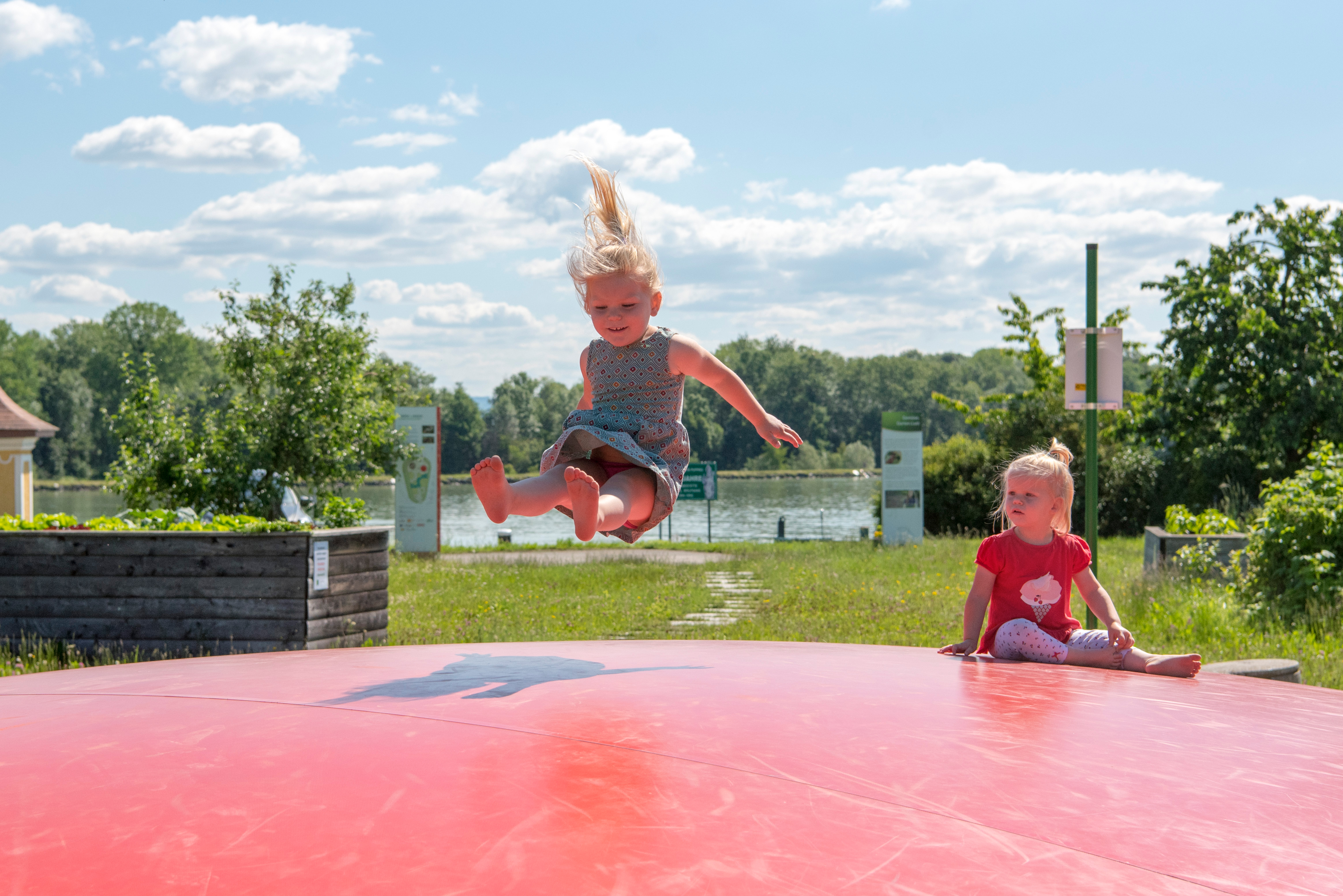 Pensionen - Eferding - Hüpftomate und Kletterkarotte im angrenzenden
Gemüse Spielplatz - Privatzimmer Webinger