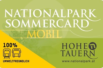 Frühstückspension: Nationalpark Sommercard Partner - viele kostenlose und ermäßigte Attraktionen 1. Mai bis 31. Oktober - Sportpension Thayer