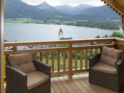 Pensionen - Art der Pension: Frühstückspension - Seewalchen am Attersee - Blick vom Balkon - Urlaub am Altroiterhof