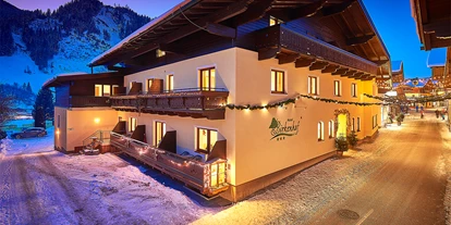Pensionen - Parkplatz: kostenlos bei der Pension - Leogang - Der Birkenhof im Winter - Frühstückshotel Birkenhof