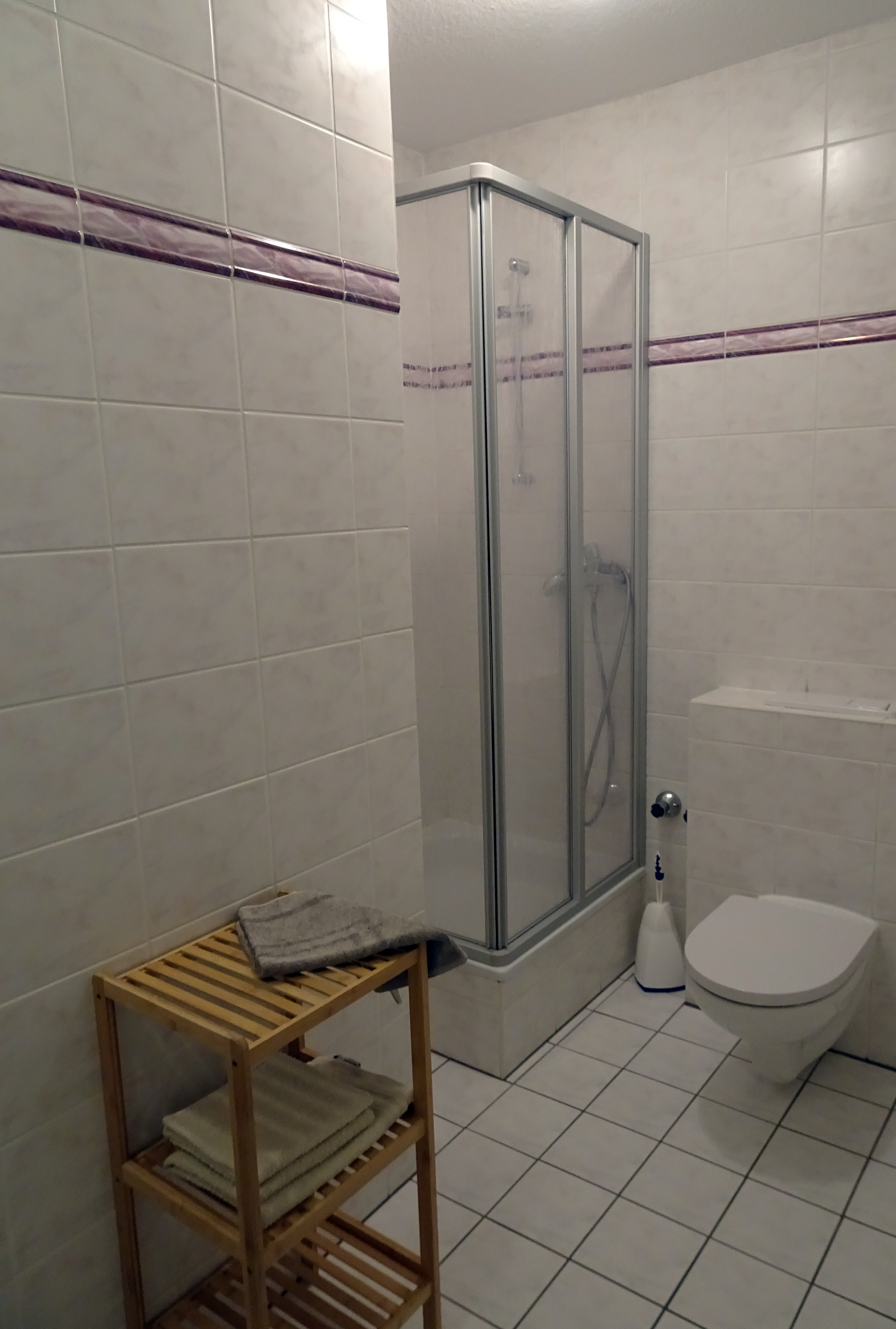 Frühstückspension: Beisoiel für Duche & WC - Pension Steinbergsblick