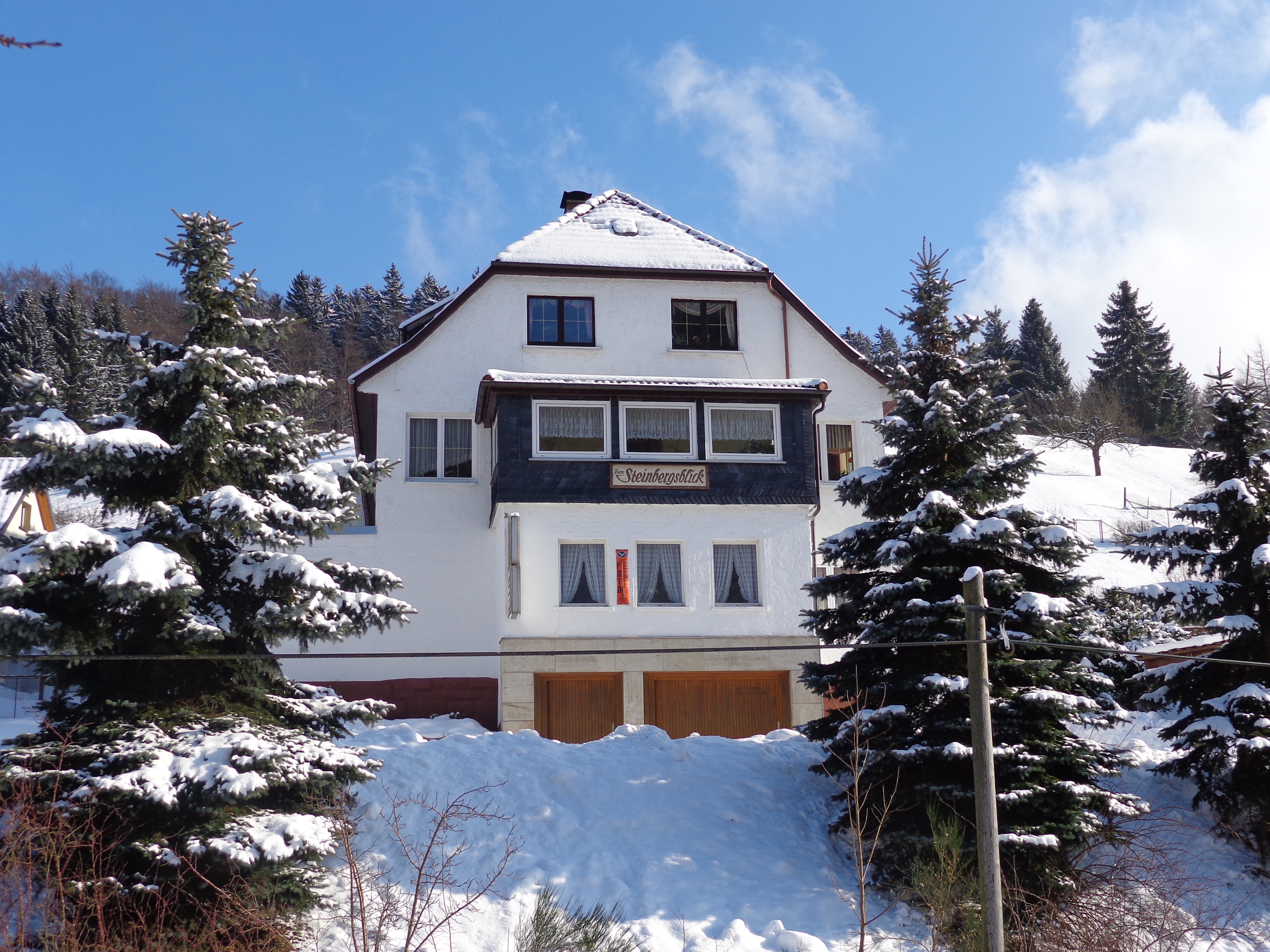 Frühstückspension: im Winter - Pension Steinbergsblick