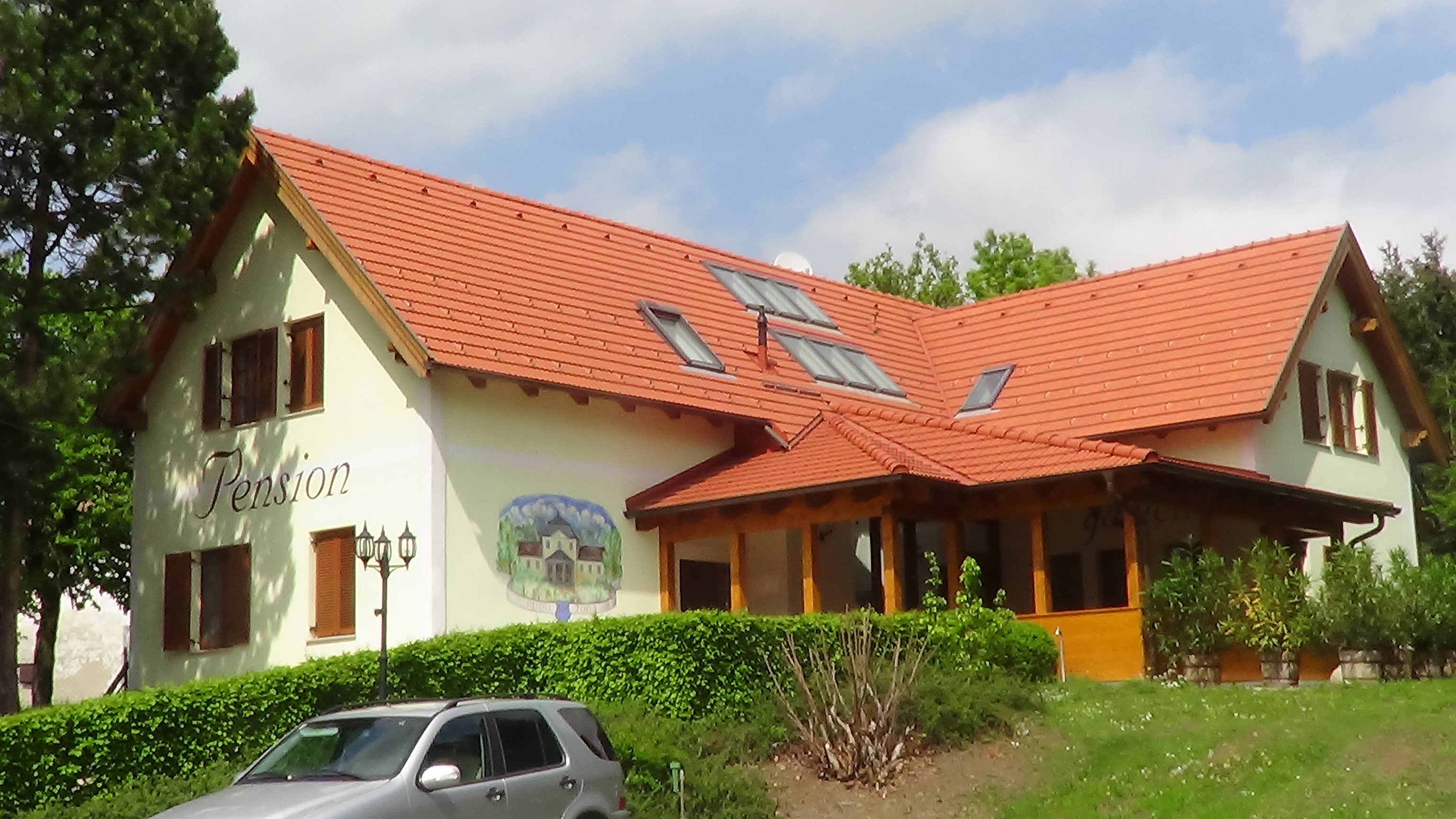 Pensionen - Parkplatz: kostenlos bei der Pension - Mittelburgenland - Pension Schlossgarten