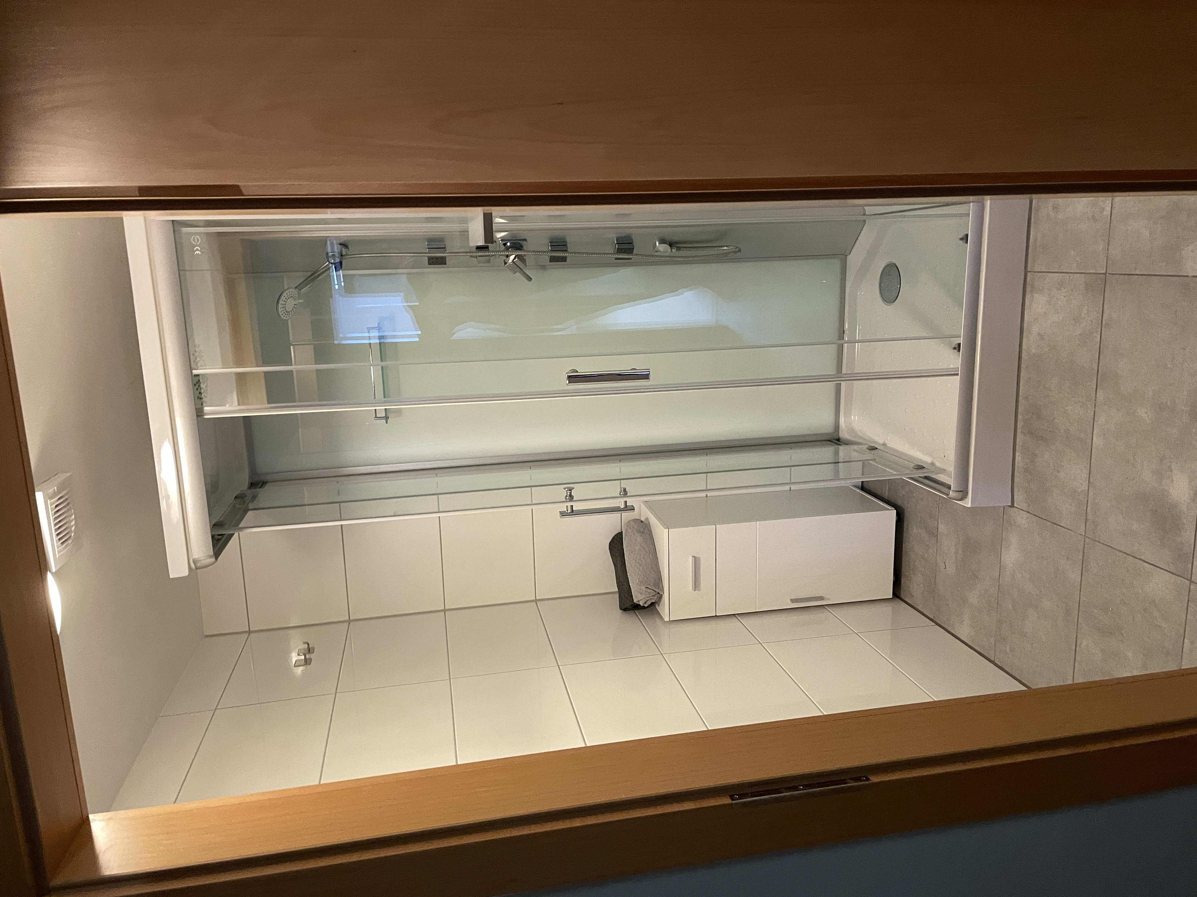 Frühstückspension: Dusche Gletscherblick - Molltaler Appartements