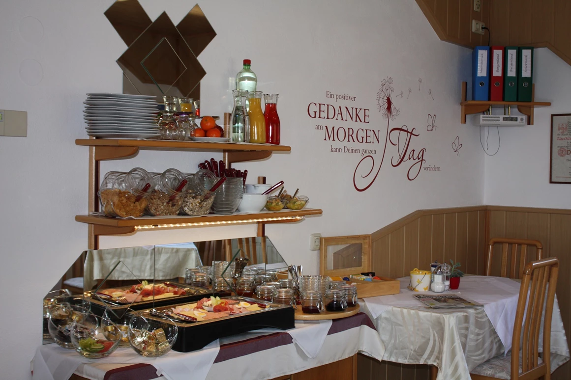 Frühstückspension: Frühstücksbuffet - Gästehaus Adelmann