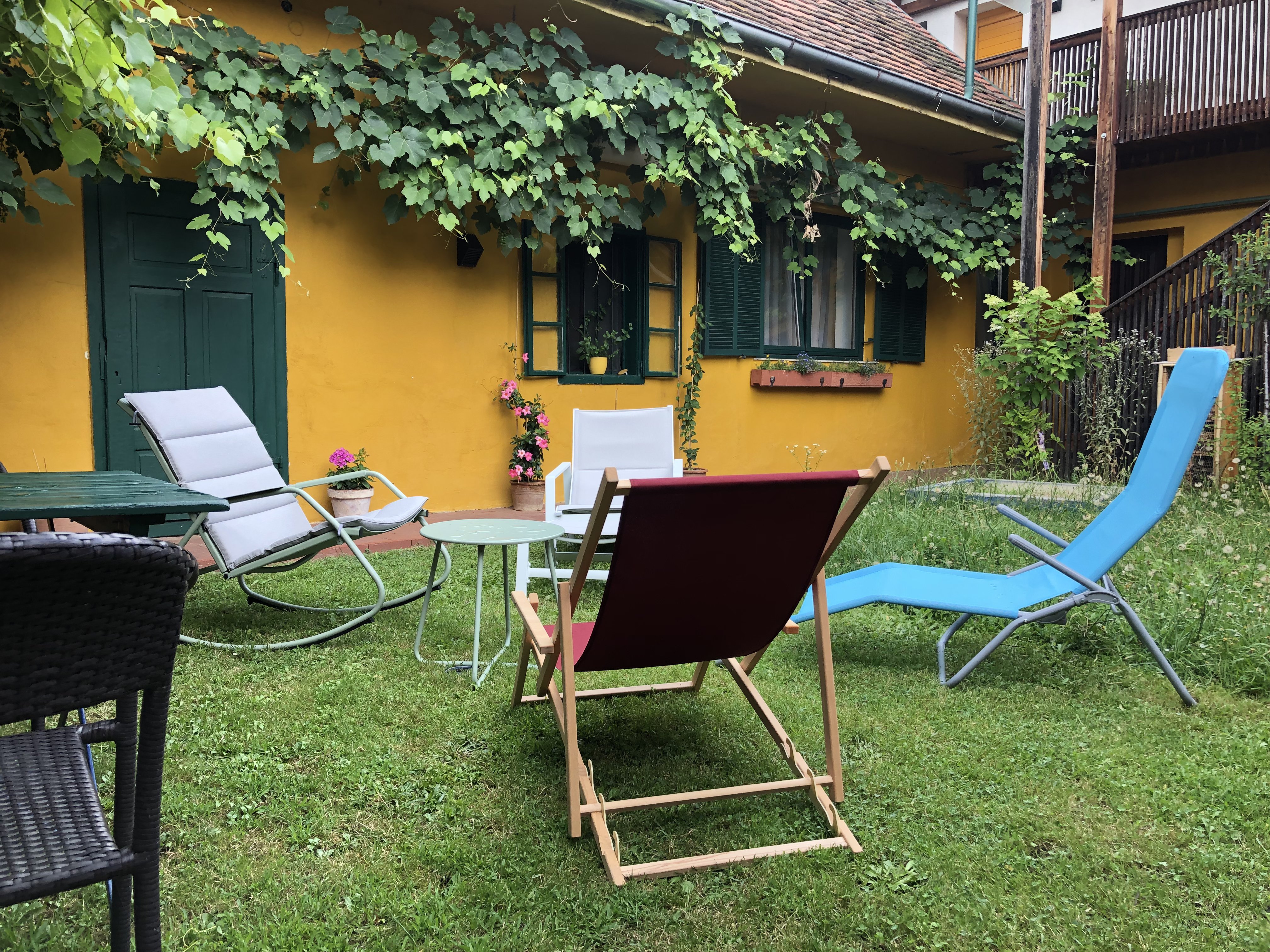 Pensionen - Parkplatz: kostenlos bei der Pension - Bad Waltersdorf - Garten - Bed & Breakfast Zum Alten Weinstock