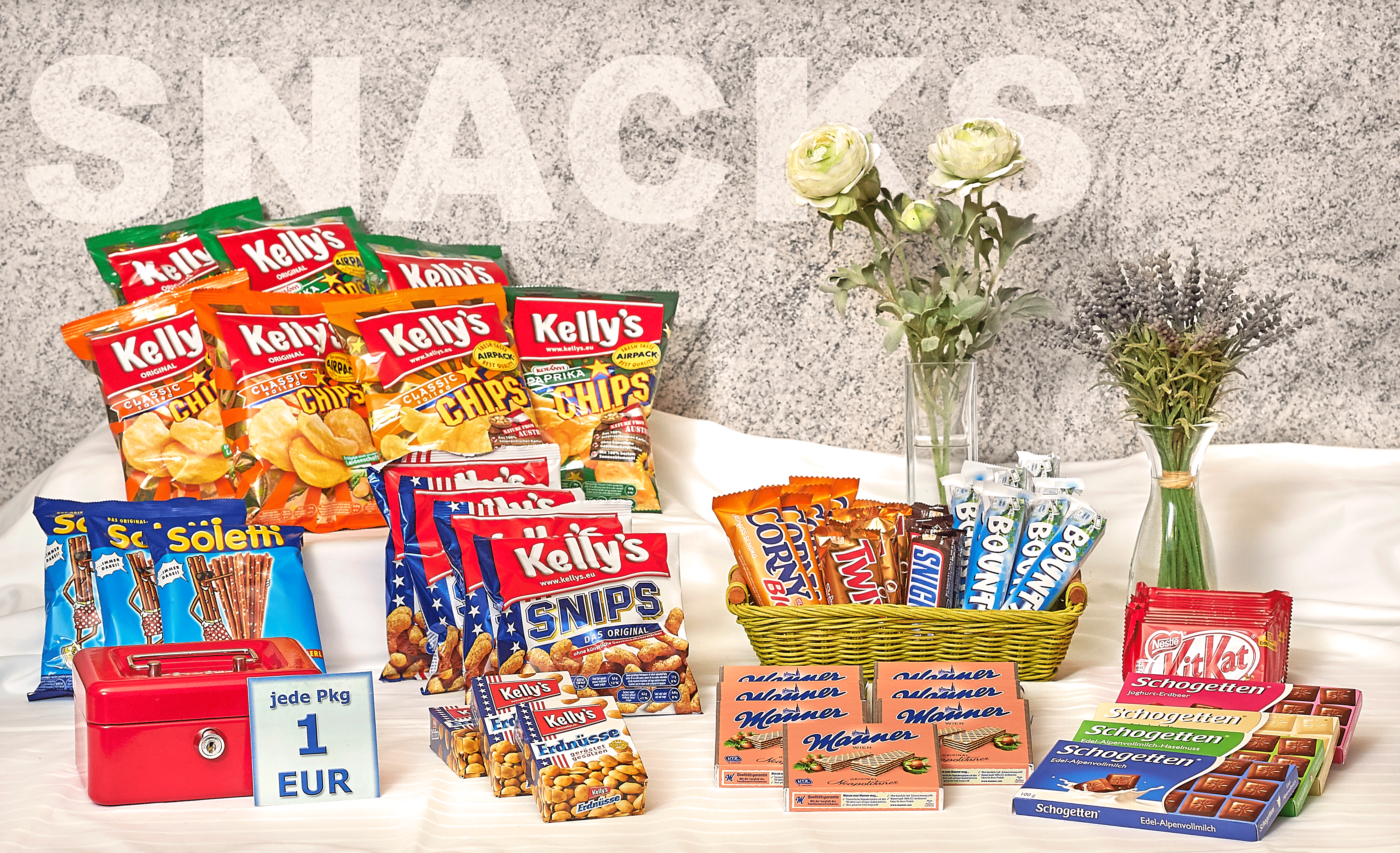 Frühstückspension: Snackbar - Sortiment variiert - 24h geöffnet - Frühstückspension Kasper