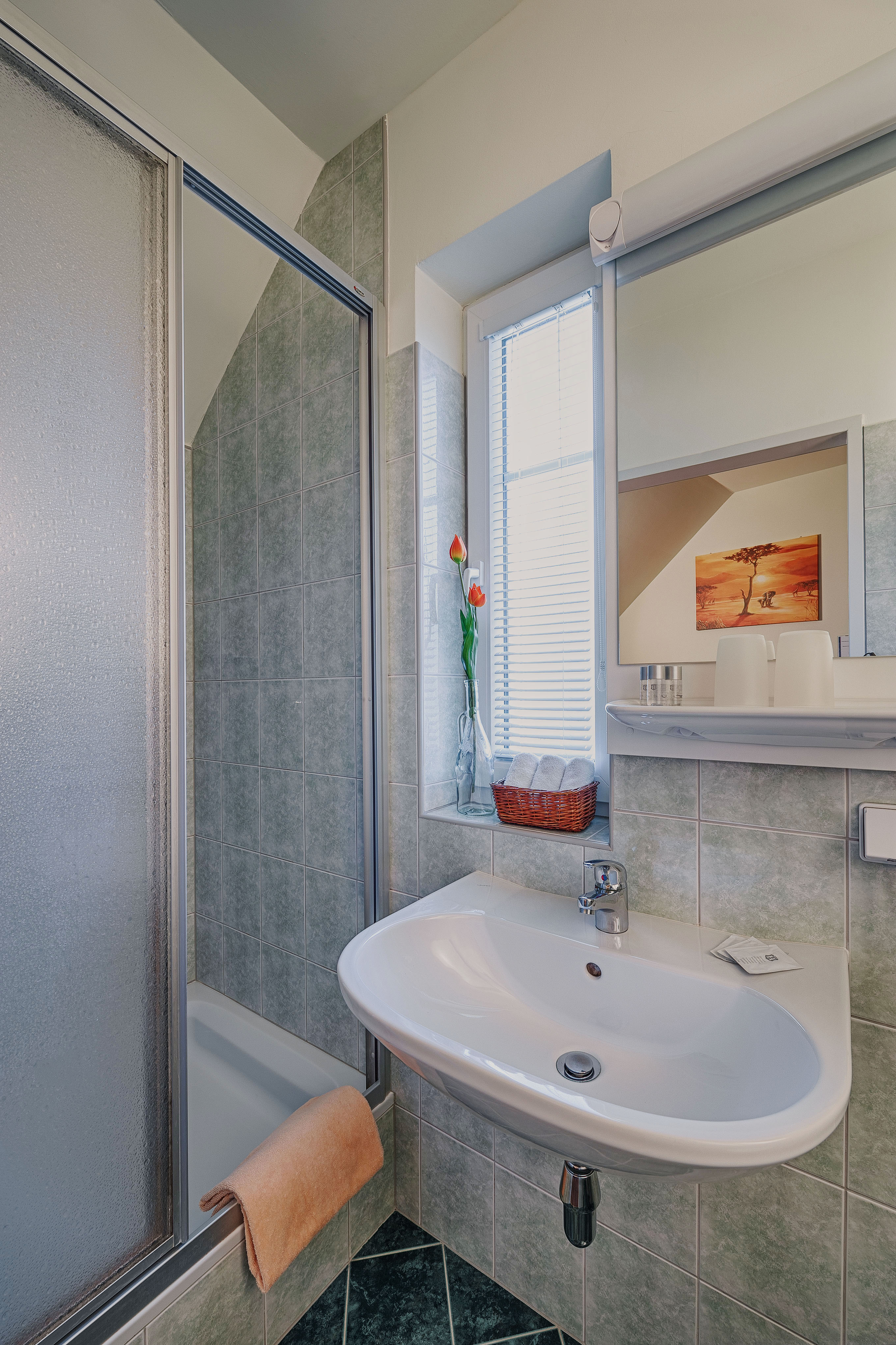 Frühstückspension: Beispielbadezimmer - Frühstückspension Kasper