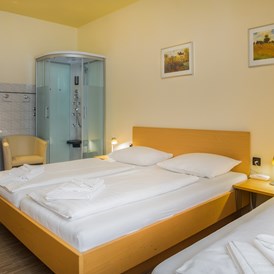 Frühstückspension: Doppel- bzw. Dreibettzimmer mit Dusche - Hotel-Pension Wild