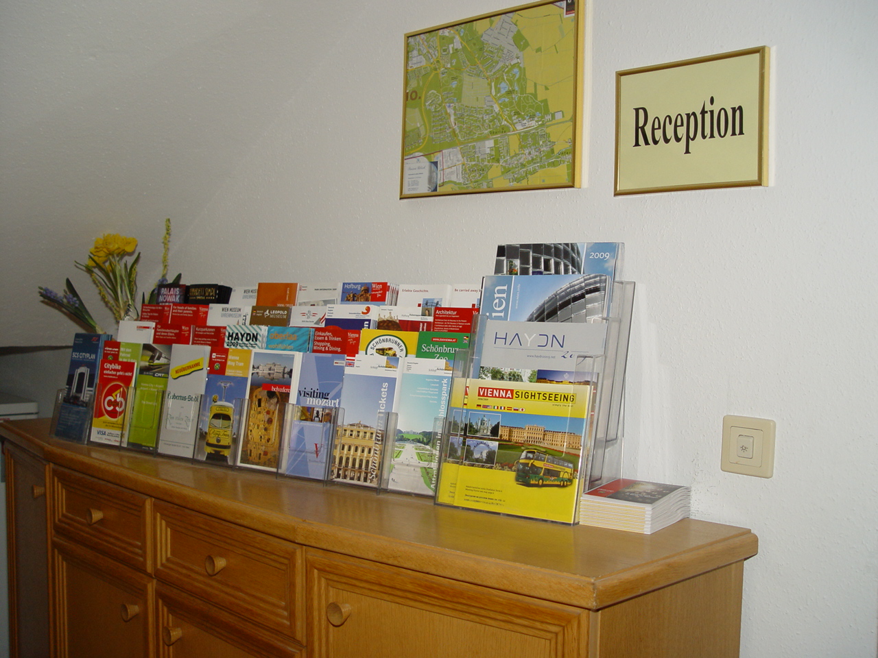 Frühstückspension: Rezeption - Pension Ribisch