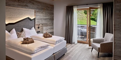 Pensionen - Parkplatz: kostenlos bei der Pension - Leogang - Mei.Penthouse Schlafzimmer - Mei.Berg
