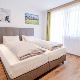 Frühstückspension: Schlafzimmer im Panorama-Appartement - Alpengasthof Hohe Burg