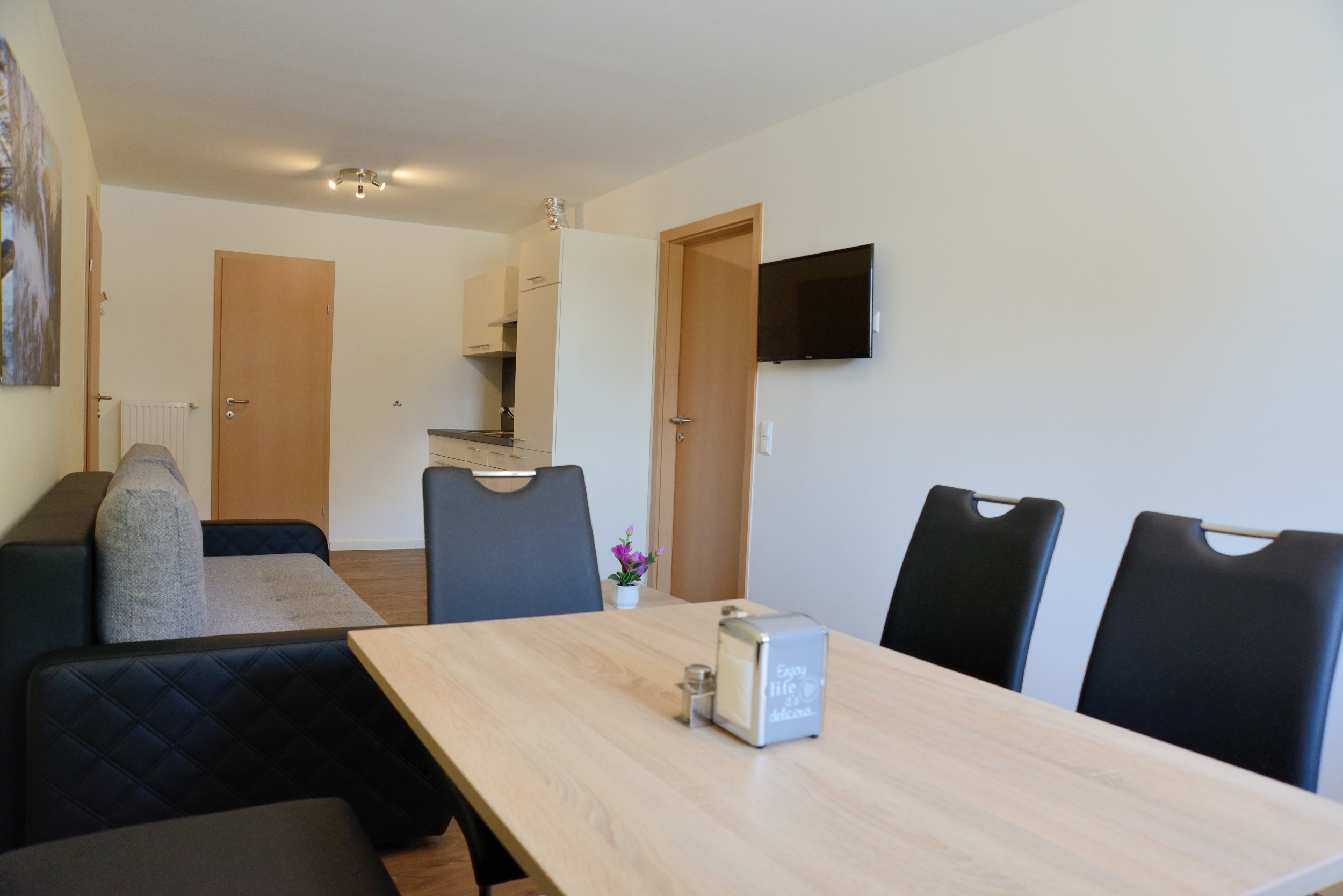 Pensionen - Garten - Hohe Tauern - Essecke/wohnzimmer appartment Reisseck - Frühstückspension Ferienhaus Kolbnitz