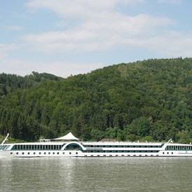 Frühstückspension: Tolle Schiffe auf der Donau. - Gasthof & Camping Krenn