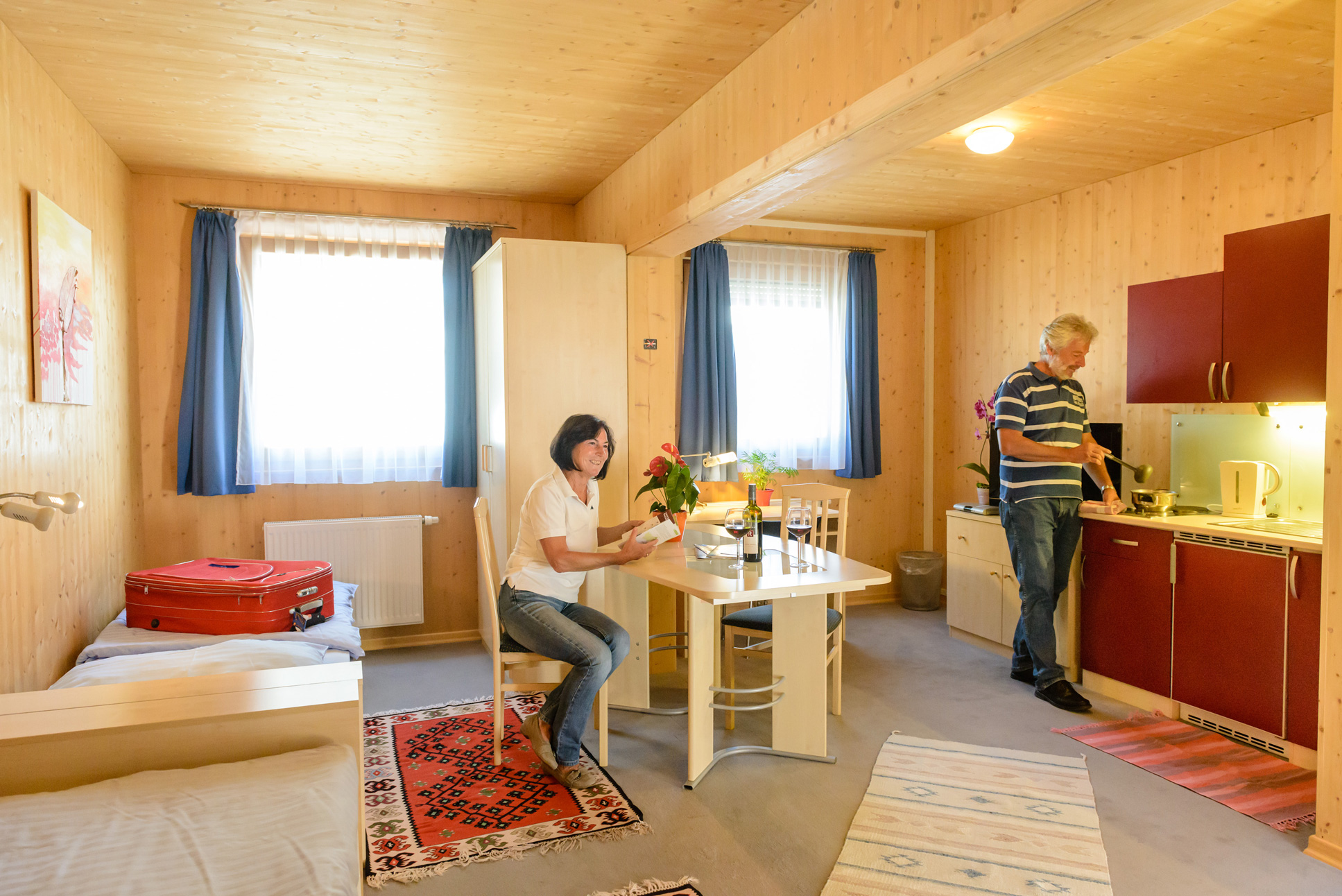 Pensionen - Aggsbach Markt - Zweibettzimmer mit Kleinküche - Gästehaus Aquilin