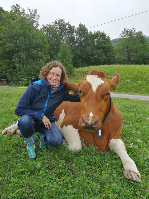 Pensionen - Garten - Mostviertel - Forellenhof Biobauernhof Familie Erber, aktive Landwirtschaft mit Milchkühen, Kühe melken, Melkdiplom, Traktorfahen - Forellenhof Familie Erber