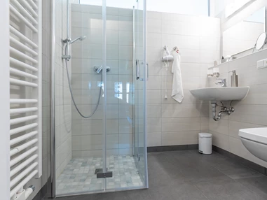 Frühstückspension: Bad für barrierefrei Zimmer - Genesungsort Landhaus Dammert