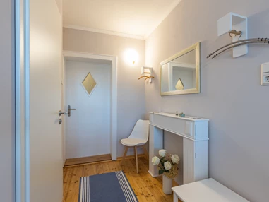 Frühstückspension: Eingangsbereich Apartment - Genesungsort Landhaus Dammert