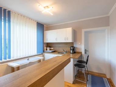 Frühstückspension: Küche Apartment - Genesungsort Landhaus Dammert
