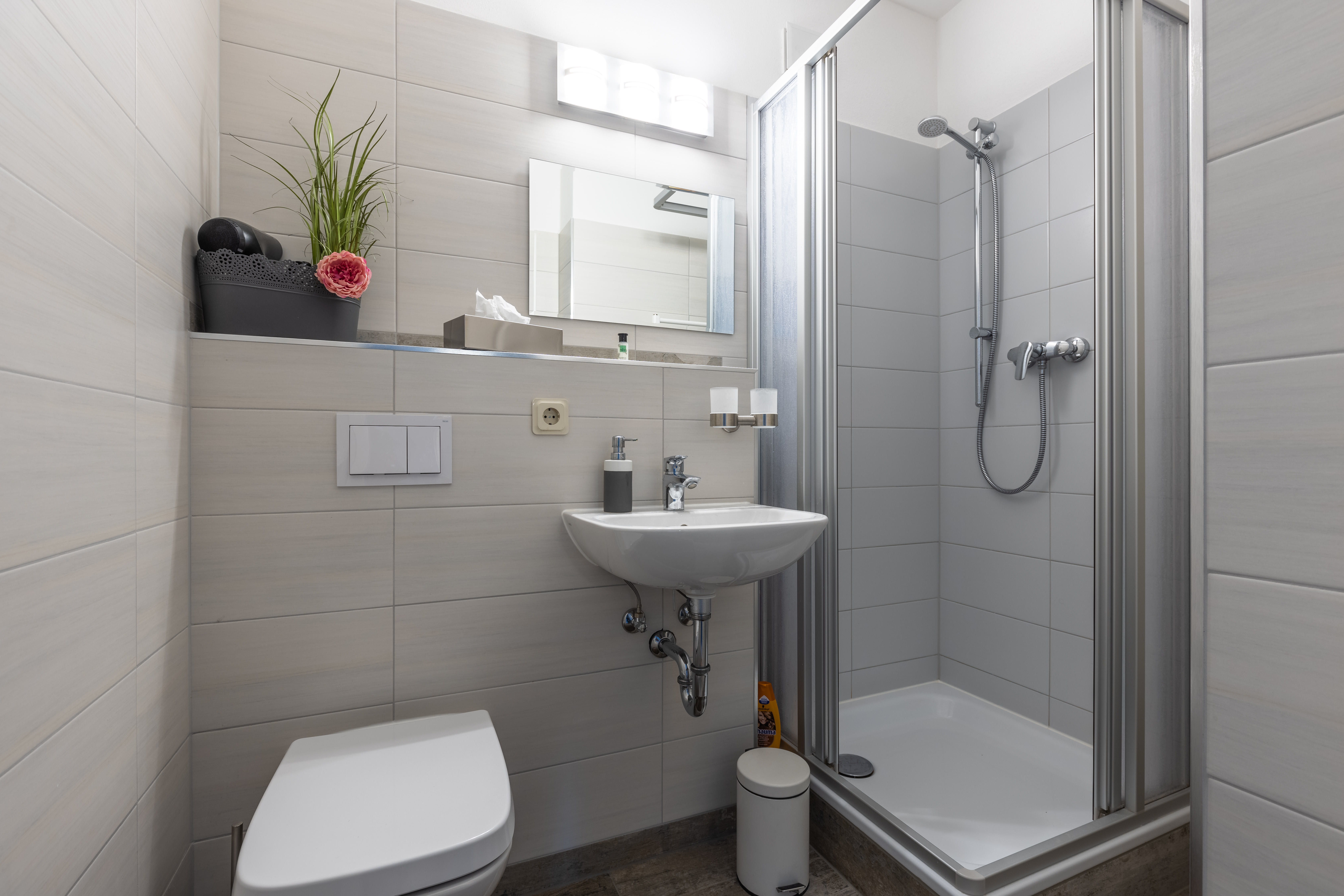 Frühstückspension: Dusche/WC Apartment - Genesungsort Landhaus Dammert
