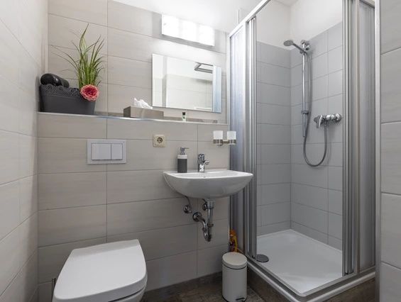 Frühstückspension: Dusche/WC Apartment - Genesungsort Landhaus Dammert