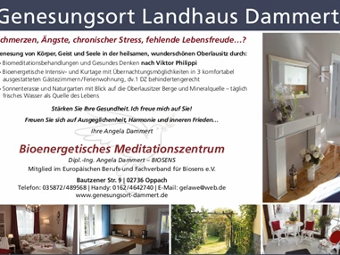 Frühstückspension: Bioenergetische Meditation buchbar, eine wunderbare Stunde - Genesungsort Landhaus Dammert