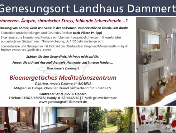 Frühstückspension: Bioenergetische Meditation buchbar, eine wunderbare Stunde - Genesungsort Landhaus Dammert