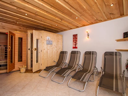 Pensionen - Kössen - Kleiner Wellnessbereich mit Sauna und Infrarotkabine. - Haus Helga