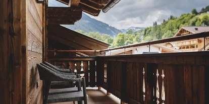 Pensionen - Parkplatz: kostenlos bei der Pension - Leogang - Balkon Aussicht Sommer  - Wieshofgut