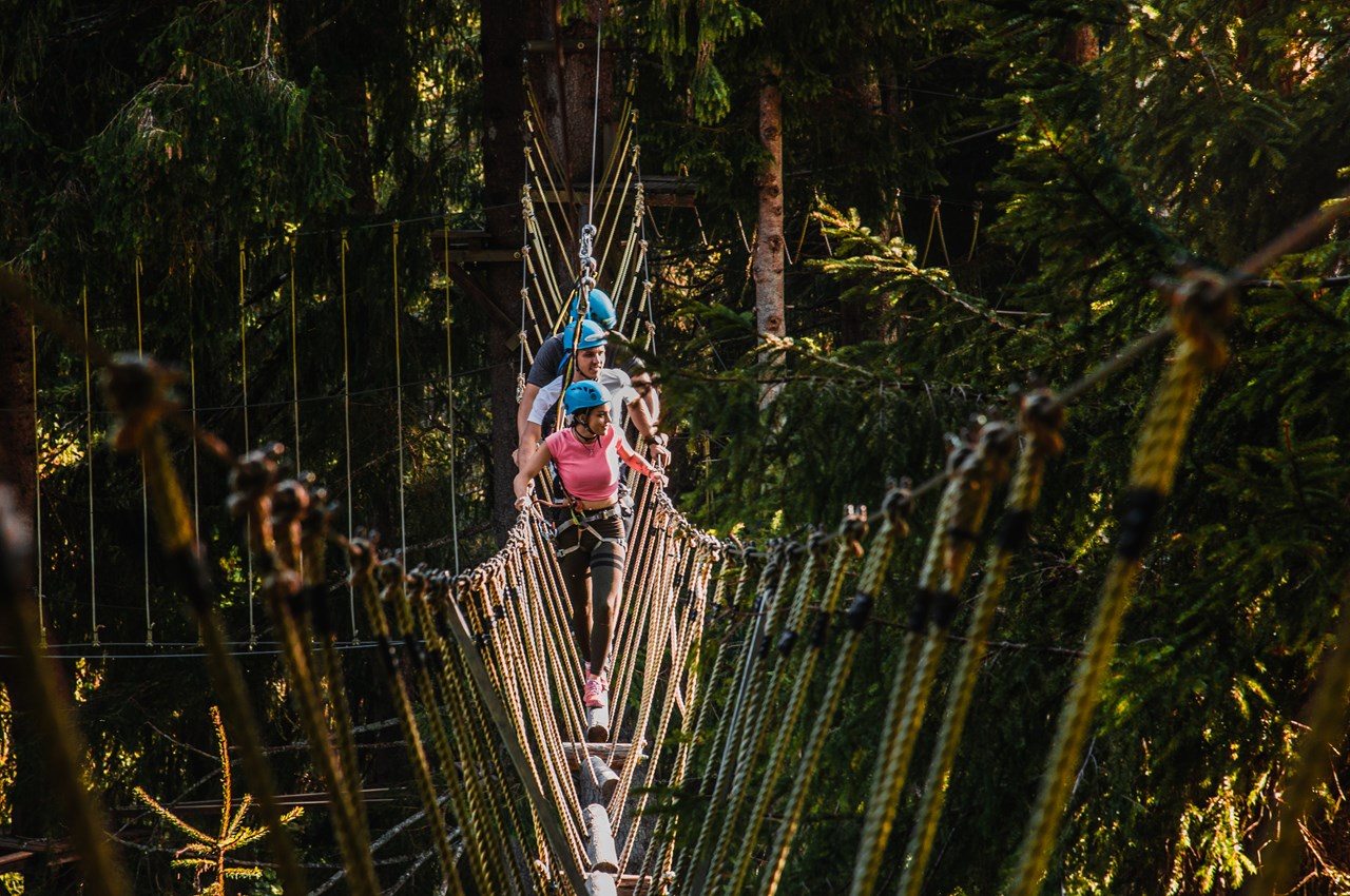 Wieshofgut Ausflugsziele Hochseilpark im Talschluss