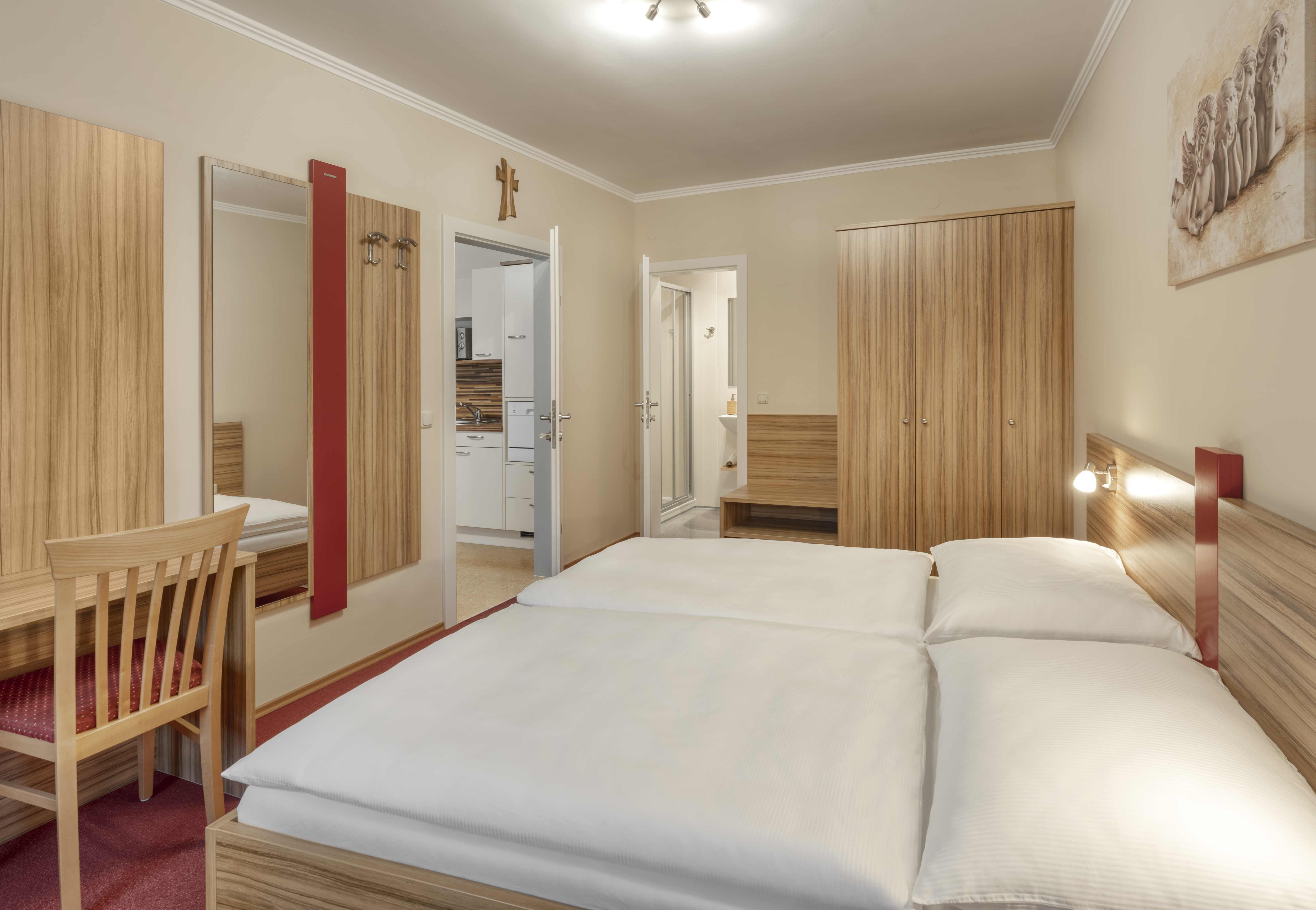 Frühstückspension: Appartement:
Zwei Doppelbettzimmer - "URLAUB AM LAND" Gästezimmer und Ferienwohnung Beate Holzer