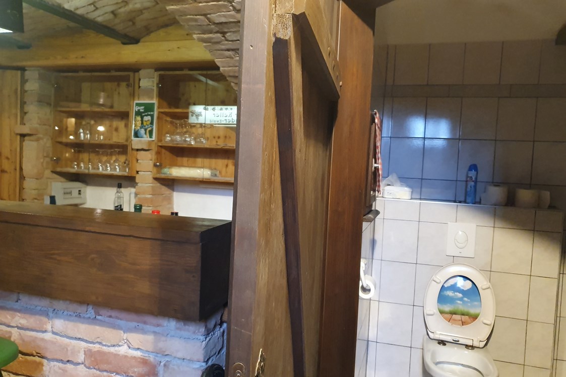 Frühstückspension: In Keller befindet sich ein historisches Gewölbekeller mit einer Bar und einem Badezimmer (Toilette/ Dusche). - Casa Zara