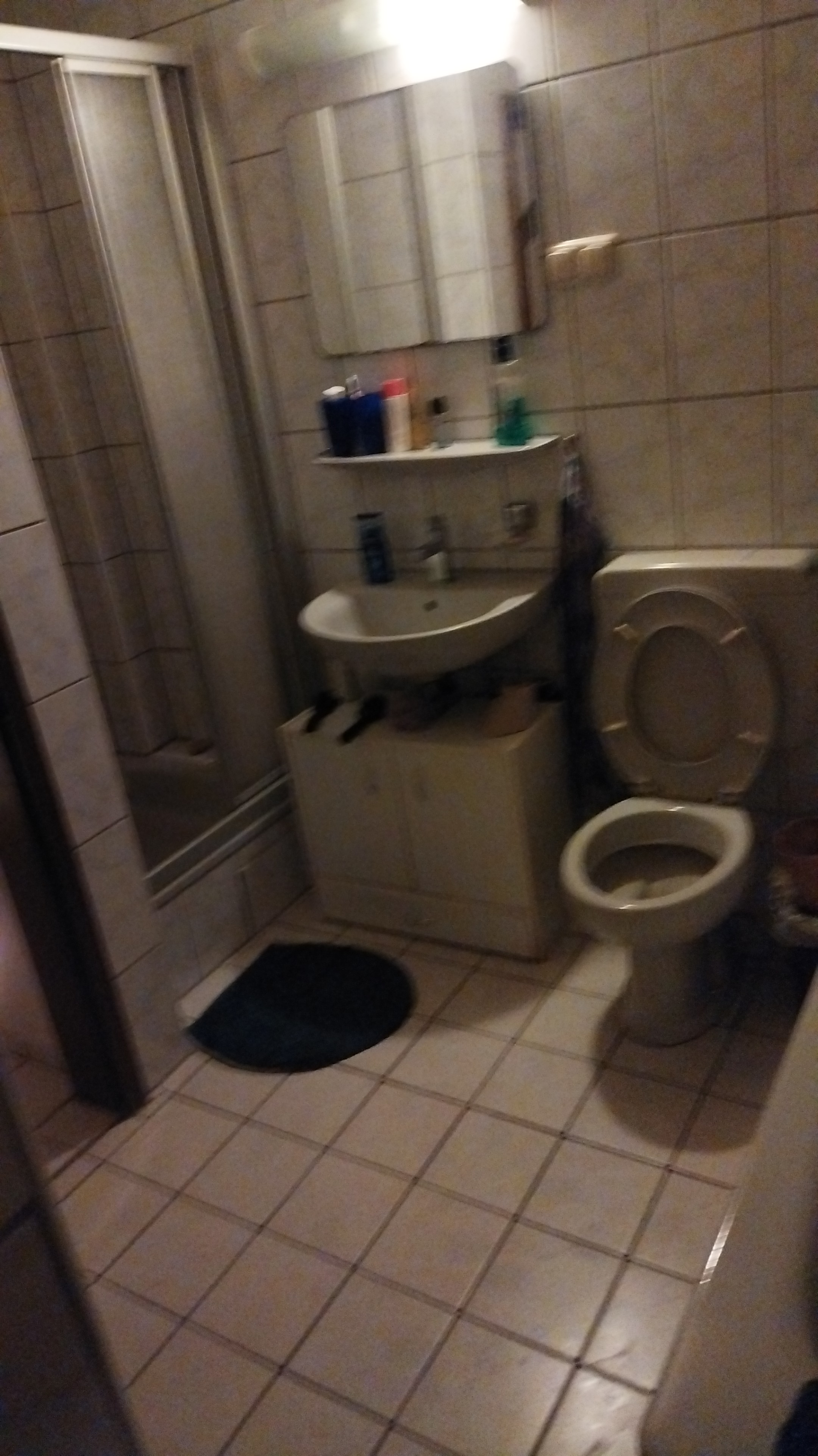 Frühstückspension: Dusche WC und Wanne im Haus  - Privat Zimmer Würzburg 