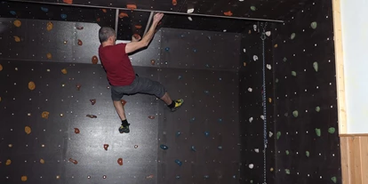 Pensionen - Ostbayern - Boulderwand im Spielraum - Birkholmhof