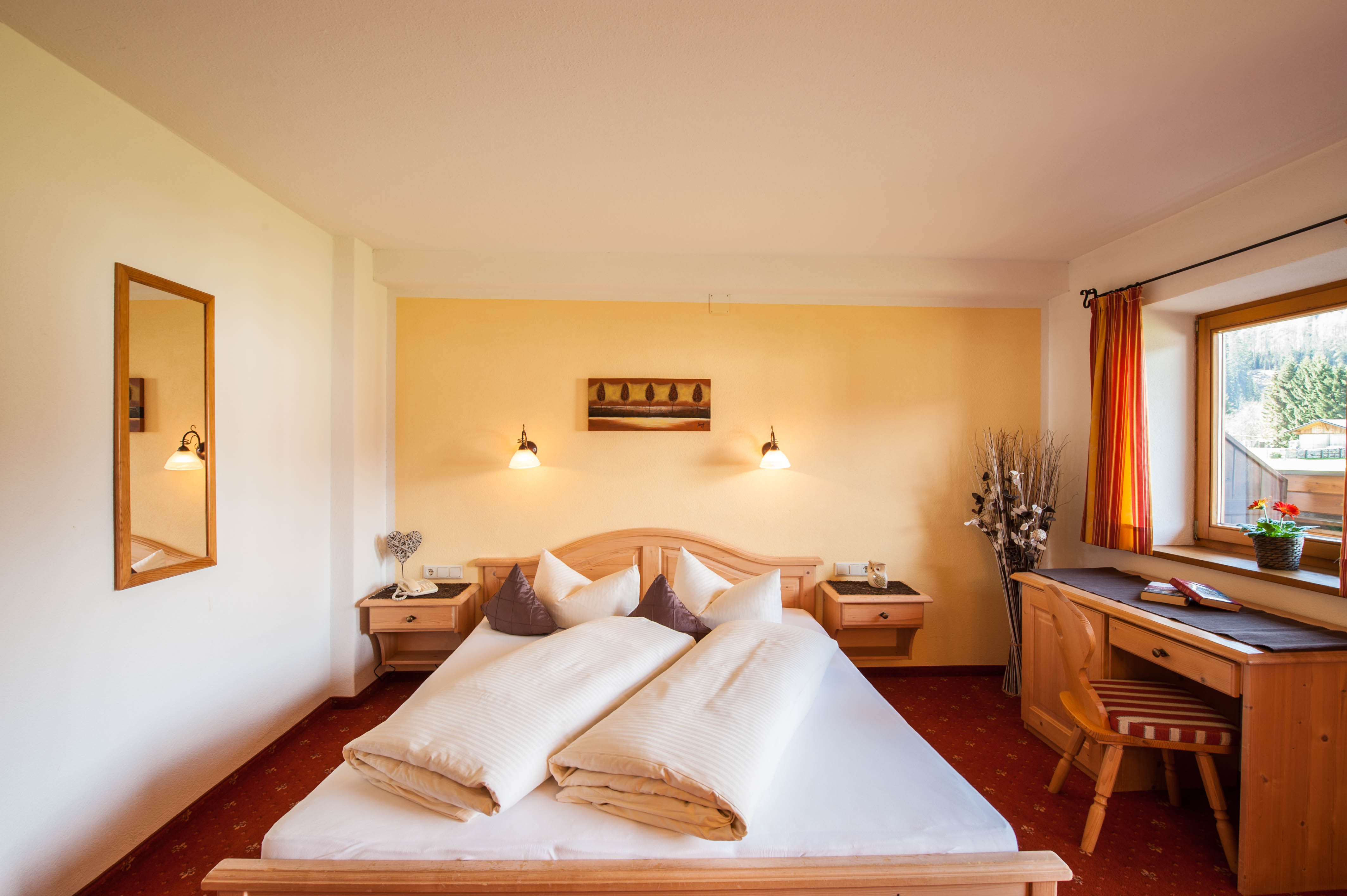 Pensionen - Balkon - Zugspitze - Doppelzimmer - Gästehaus Wöberlerhof